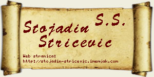 Stojadin Stričević vizit kartica